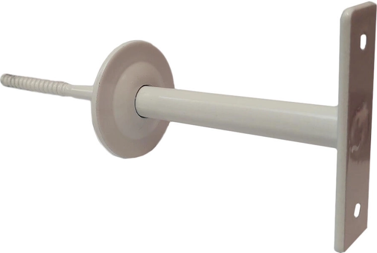 Soporte de pasamanos para barandilla Klasik 80 blanco