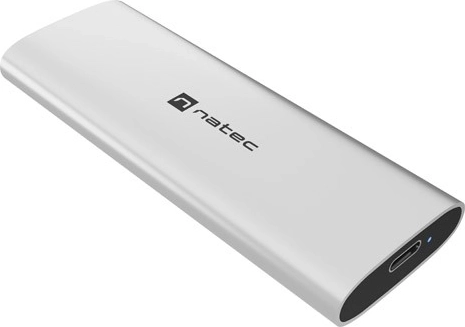 Natec rhino m.2 NVMe lite caja externa para SSD M.2 NVMe/PCIe USB‑C 3.2 arctic silver