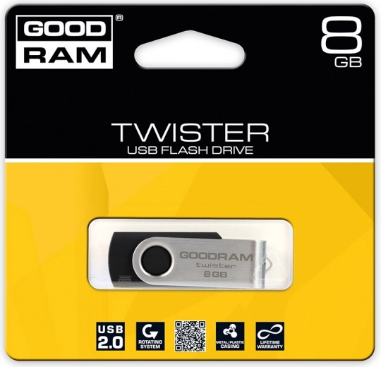 Memoria USB flash fiable Goodram Twister 8GB