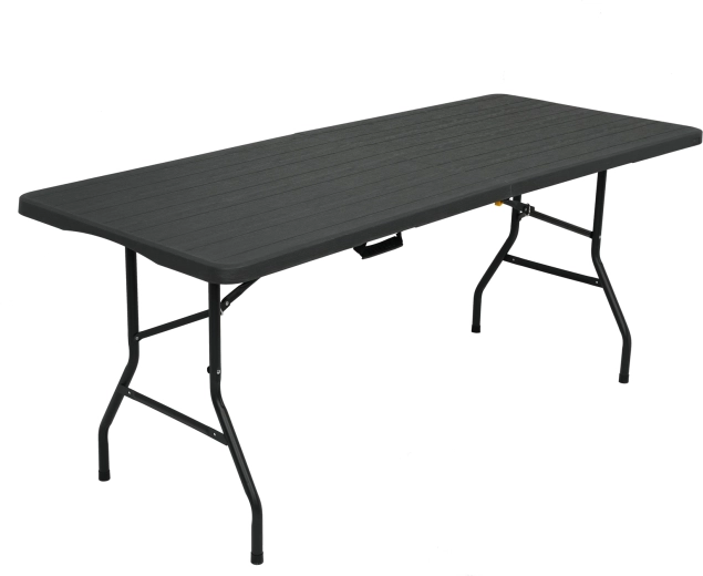 Mesa de camping plegable NILS Camp, antracita 180 × 74 cm