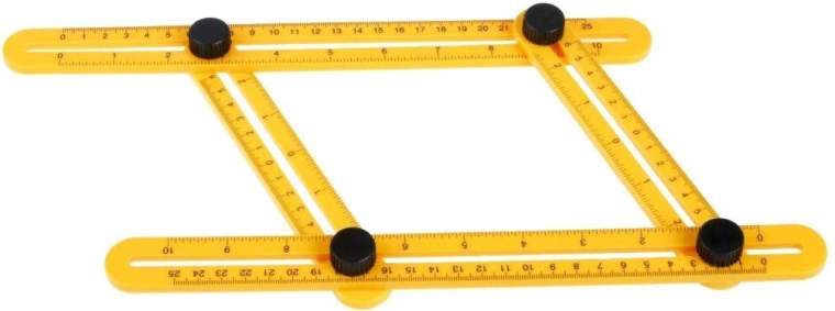 Regla angular plegable multiusos de 25 cm