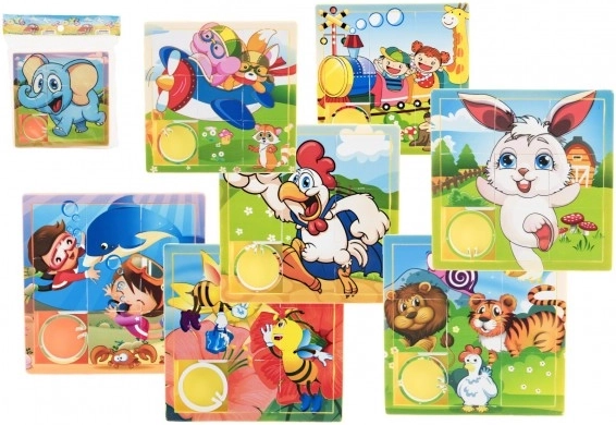 Rompecabezas deslizante Animales y Niños