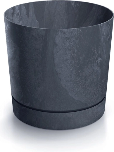 Maceta Tubo P Beton Effect 39 cm antracita