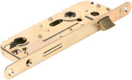 Cerradura de embutir para cilindro 90/60 derecha/izquierda, zinc blanco