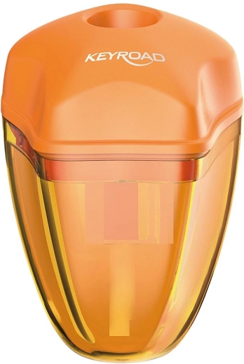 Sacapuntas Keyroad Star con depósito naranja