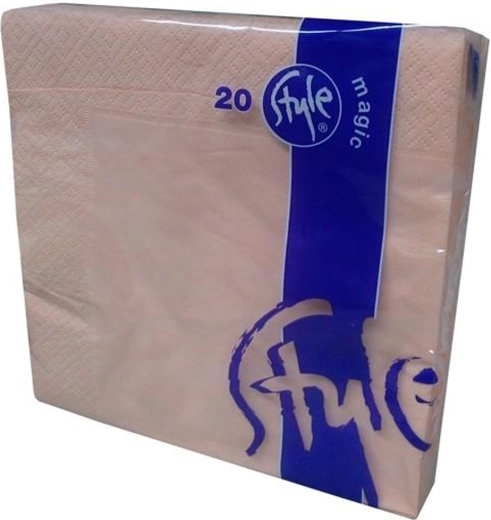 Servilletas de papel salmón de 2 capas 33 × 33 cm, 20 uds