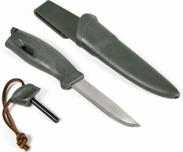 Cuchillo Light My Fire Swedish FireKnife con pedernal, verde