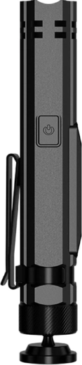 Construcción compacta, clip y carga por USB‑C