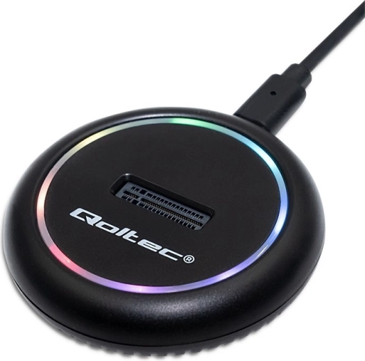 Estación de acoplamiento para SSD M.2 NVMe/SATA con USB‑C e iluminación RGB 2TB