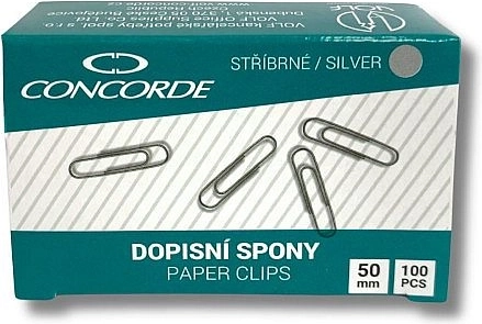 Clips de oficina 50 mm, 100 uds