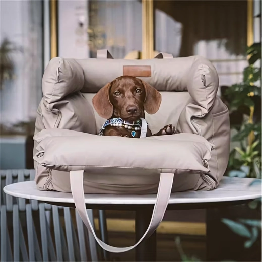 Cama de viaje premium y asiento de coche para perros y gatos 2 en 1