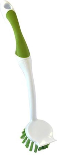 Cepillo redondo para vajilla TORO – verde y blanco