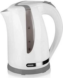 Hervidor eléctrico ETHAN 1,7 l blanco‑gris 1850–2200 W