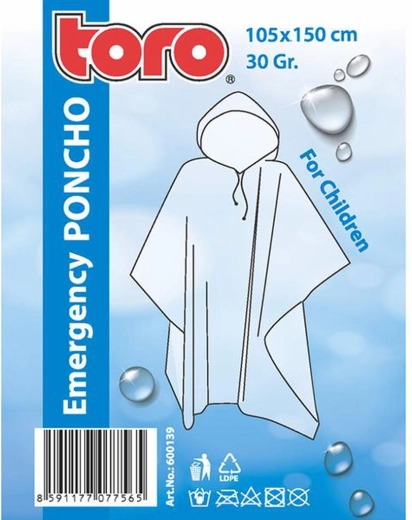 Poncho impermeable infantil TORO