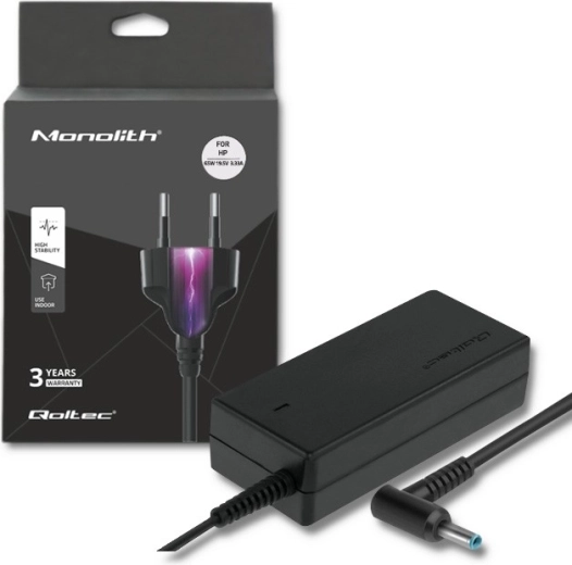Adaptador de corriente para HP 65 W, 19,5 V, 3,33 A, conector 4,5 × 3,0 mm con pin