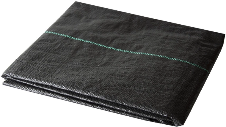 Textil tejido para jardín 2 × 5 m, 100 g/m², negro