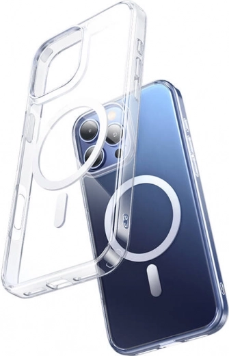 Funda magnética para iPhone 16 Pro Max McDodo transparente