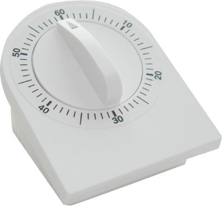 Temporizador mecánico de cocina 60 minutos, plástico