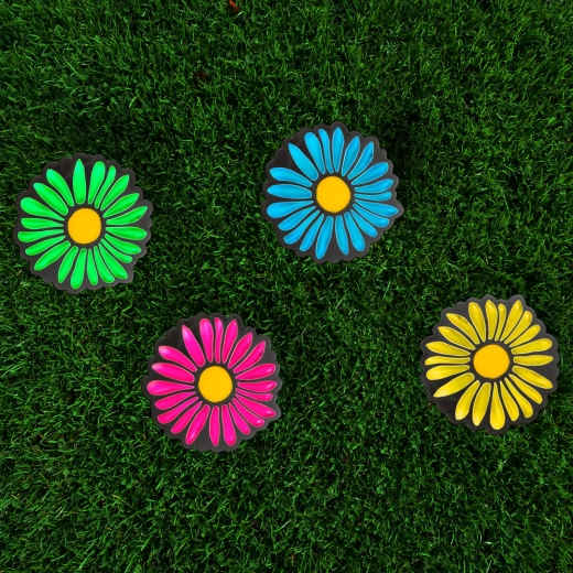 Decoración floral de colores