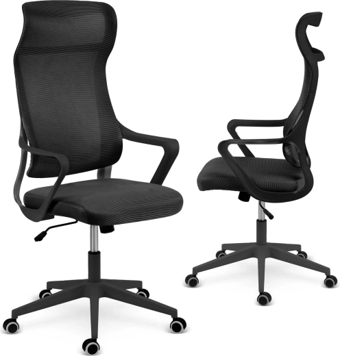 Silla de oficina de micromalla Sofotel Labi negra