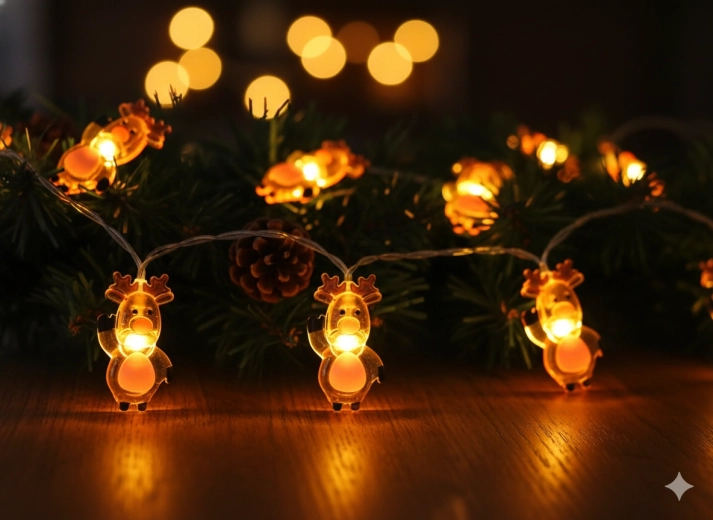 Luz cálida y acogedora para un ambiente festivo