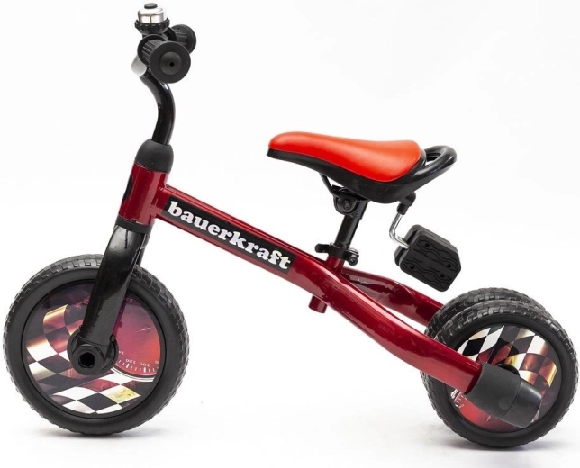 Bauerkraft correpasillos infantil multifunción de tres ruedas 3en1 rojo - 1 unidad