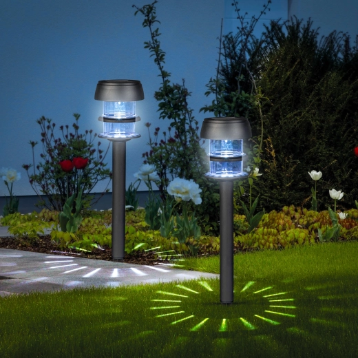 Luz solar de jardín para clavar con LED blanco