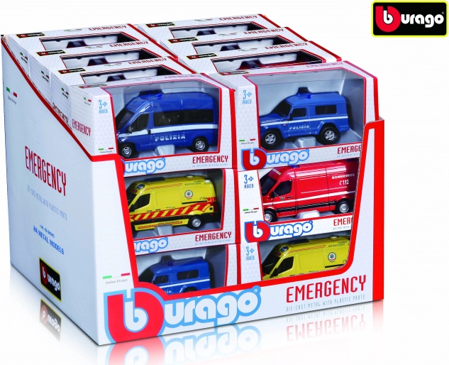 Vehículos de rescate Bburago 1:50 – colección Emergency (assort)
