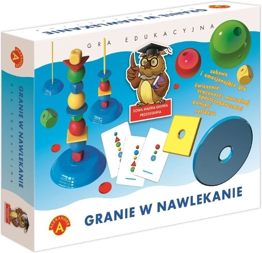 Juego de ensartar – búho