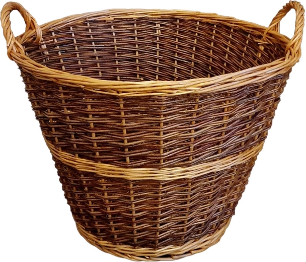 Cesto para hierba de mimbre sin pelar, diámetro 60 cm