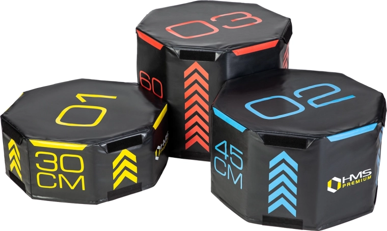 Juego de plyo boxes blandos octogonales HMS Premium PYOBS01