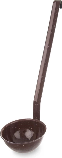 Cucharón esmaltado marrón 170 ml, 35 cm