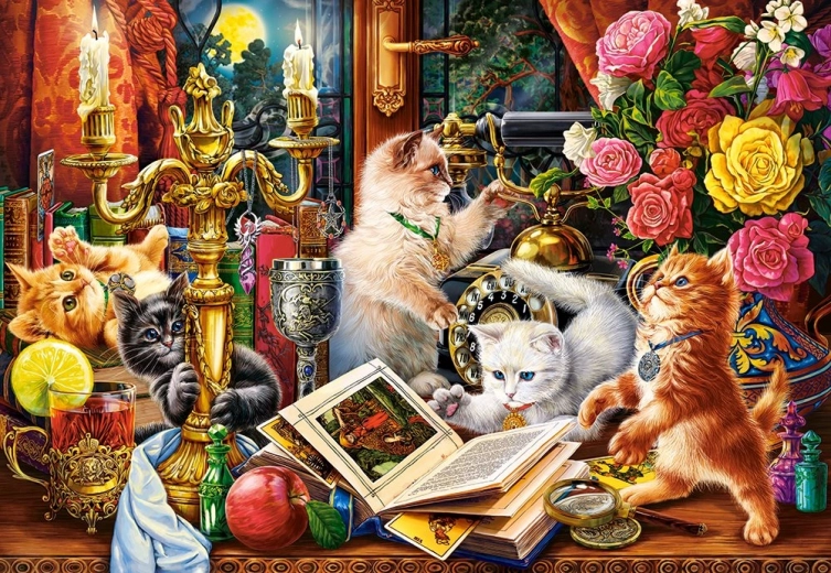 Puzle de 1000 piezas Gatitos mágicos