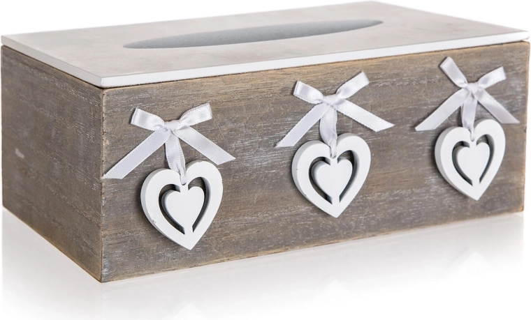 Caja para pañuelos de papel HEART 24 × 13,5 × 9,5 cm