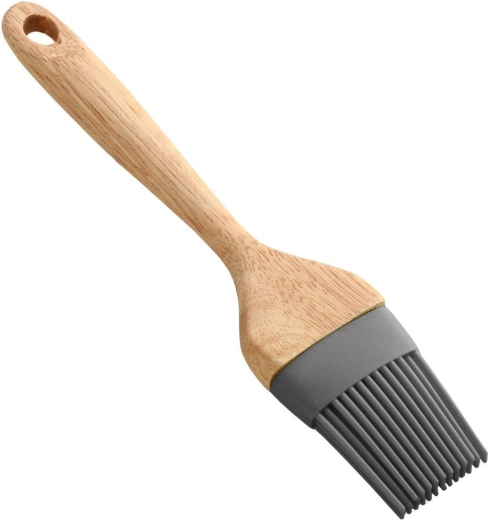 Brocha de silicona con mango de madera 22,3 cm