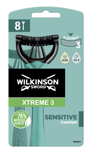 Wilkinson Sword Xtreme 3 Sensitive maquinillas de afeitar desechables 8 uds