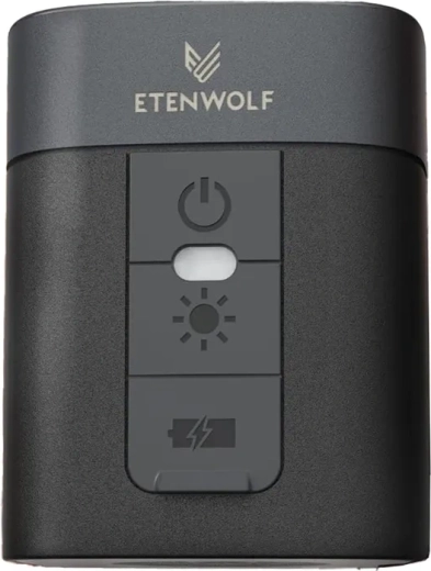 Bomba eléctrica Etenwolf AIR 3 con linterna LED, negra