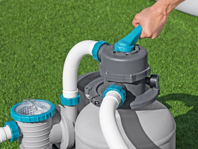 Válvula de 6 posiciones e indicador de presión integrado