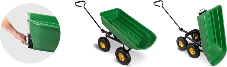 Caja basculante para un vaciado rápido