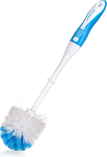 Escobilla de WC Exclusive 8 × 38 cm, blanco-azul