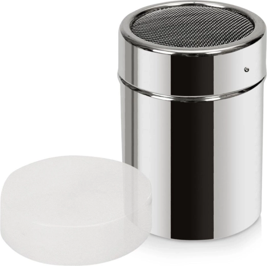 Dispensador de acero inoxidable con colador para azúcar glas y canela 300 ml