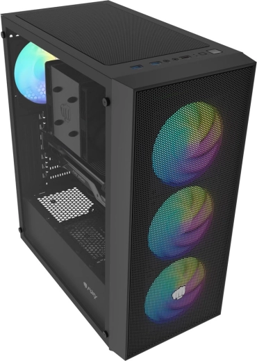 4× ventiladores ARGB PWM con rodamientos FDB