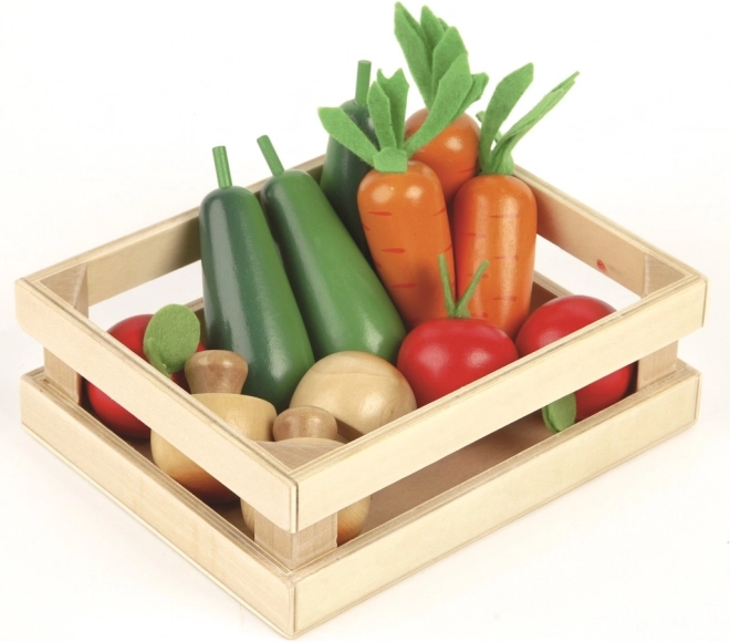 Tidlo caja de madera con verduras