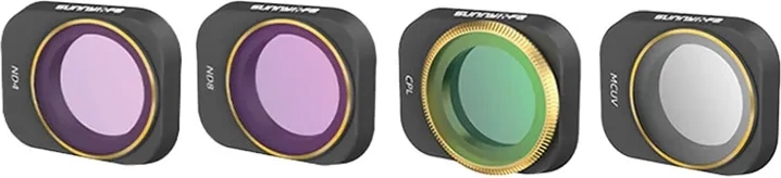 Juego de filtros UV, CPL, ND4 y ND8 para DJI Mini 3 Pro