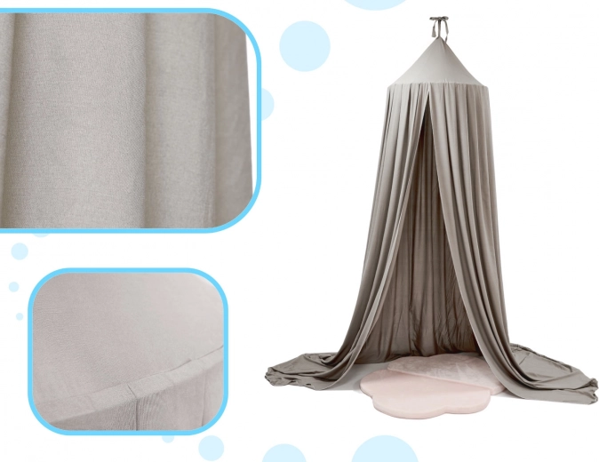 Dosel colgante para cuna – Gris