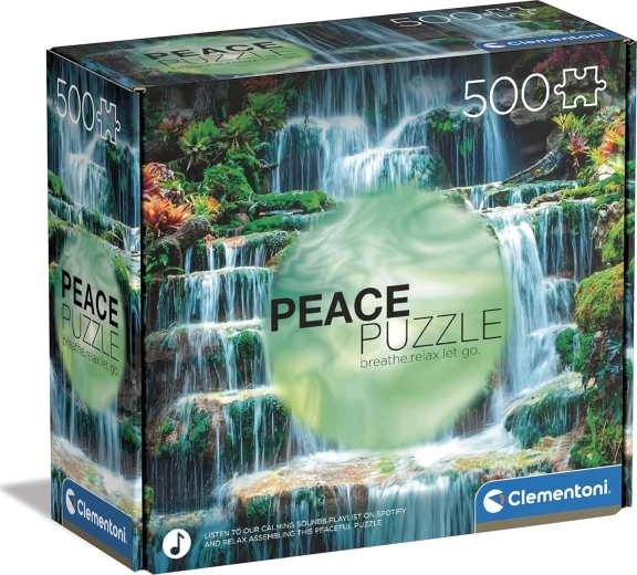 Puzzle de 500 piezas CLEMENTONI Peace Collection – Cascada The Flow