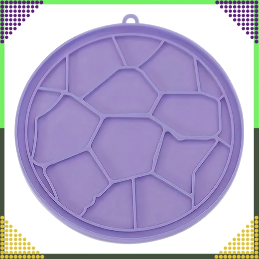Alfombrilla de silicona morada para lamer para perros y gatos