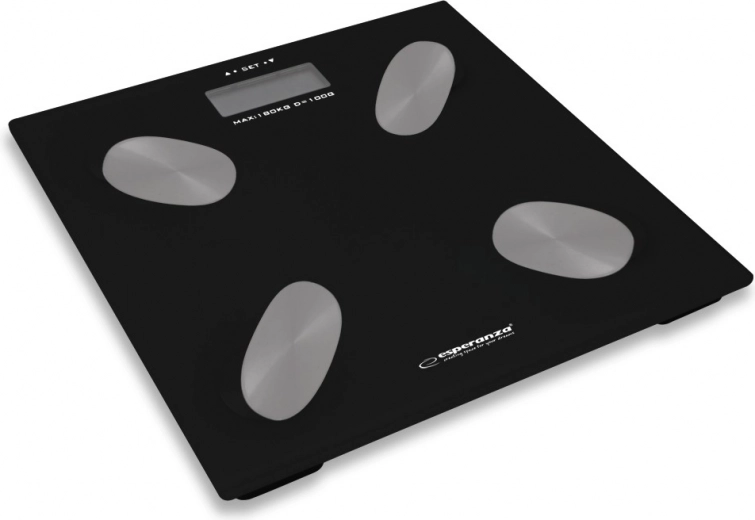 Báscula personal analítica con medición de grasa corporal Esperanza CHA-CHA – Báscula de baño digital con medición de tejido graso