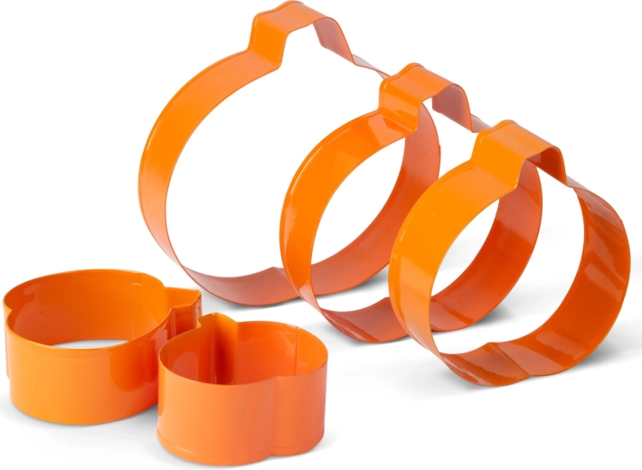 Set de cortadores metálicos con forma de calabaza – 5 unidades