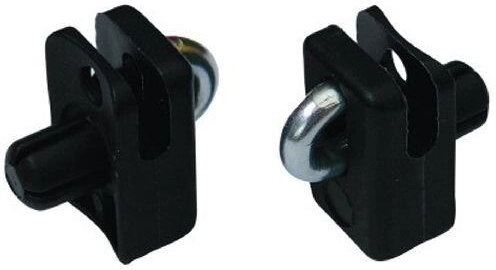 Abrazadera para alambre tensor de acero inoxidable, negra (10 uds.)
